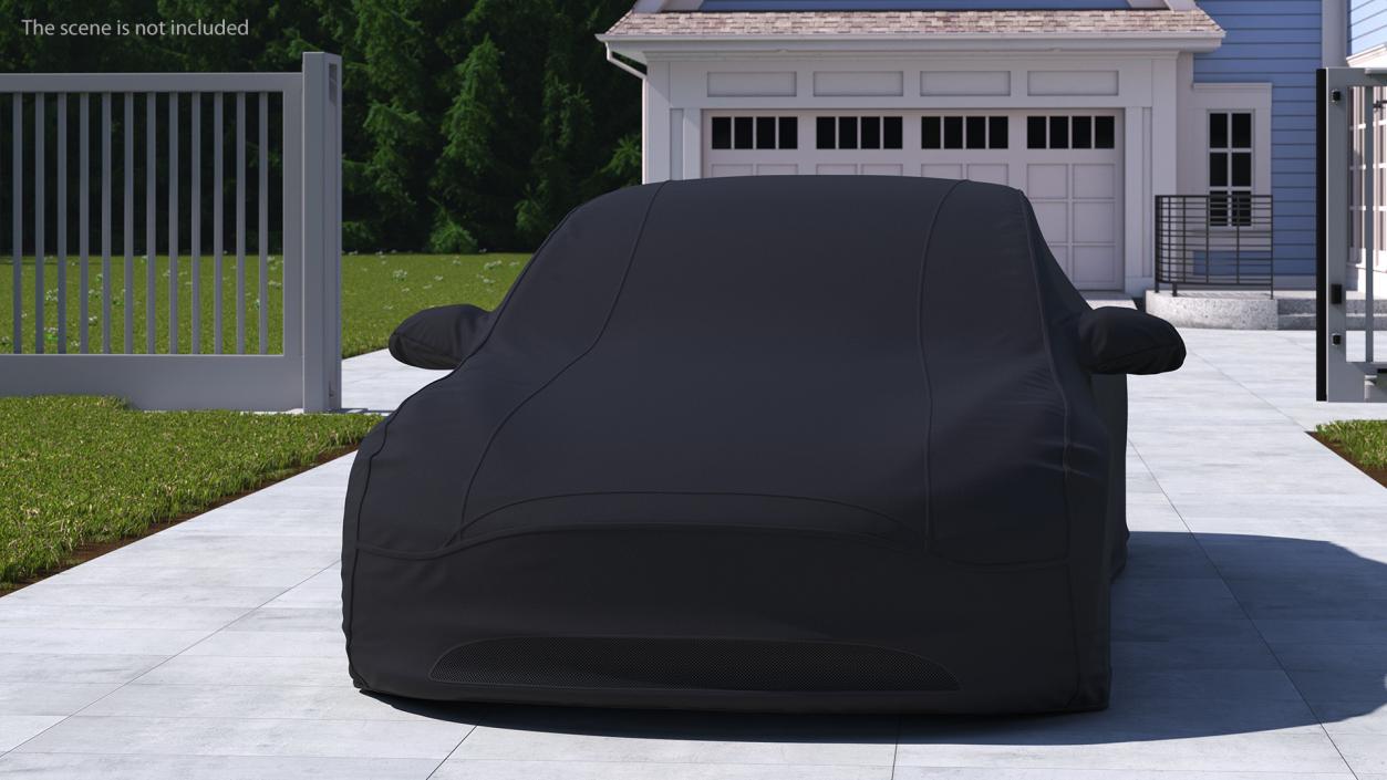 3D Car Cover for Tesla Model 3 Black model