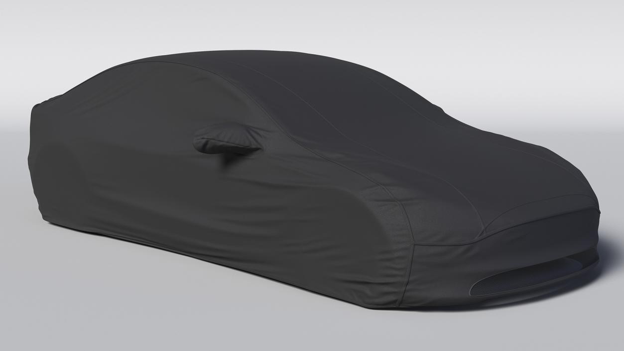 3D Car Cover for Tesla Model 3 Black model