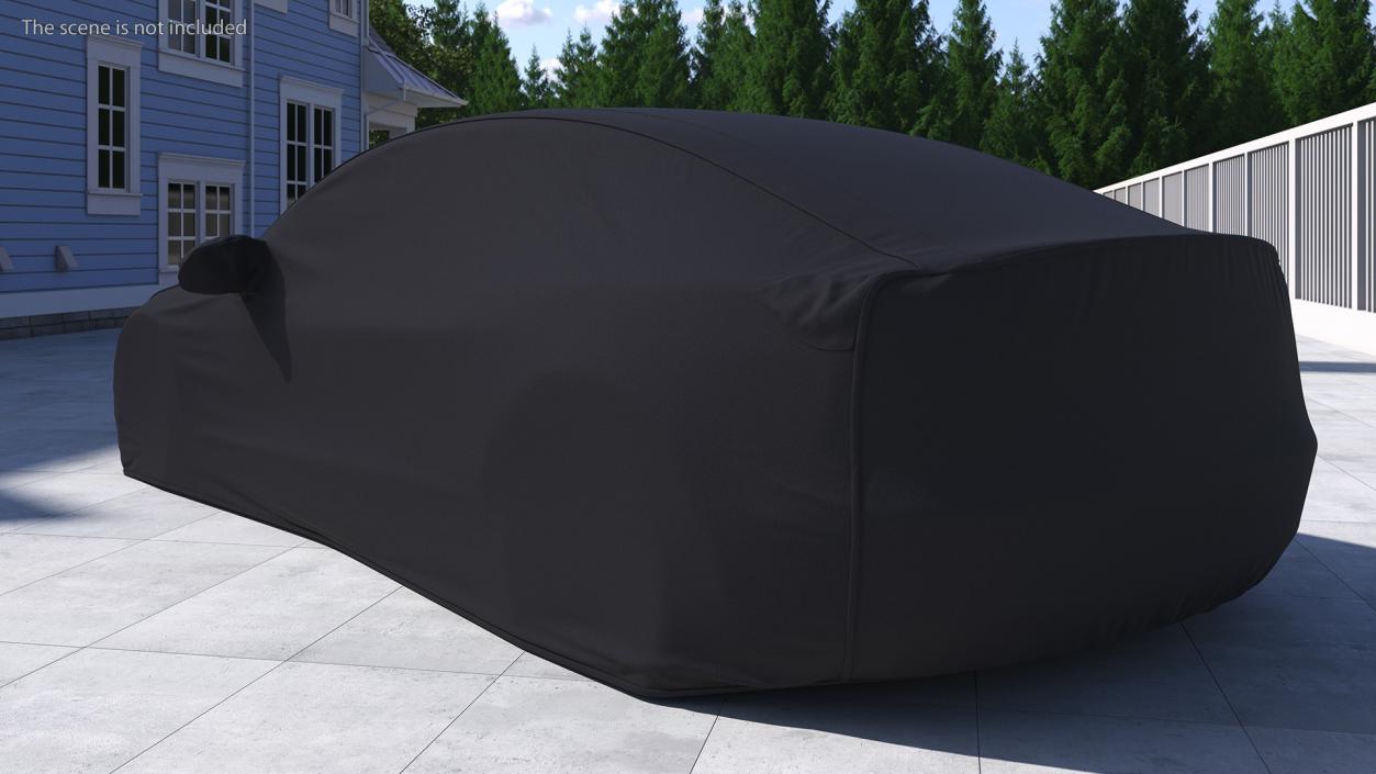 3D Car Cover for Tesla Model 3 Black model