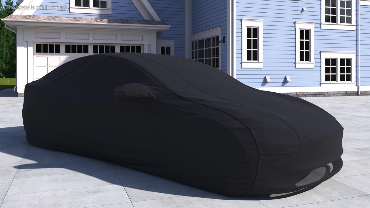 3D Car Cover for Tesla Model 3 Black model