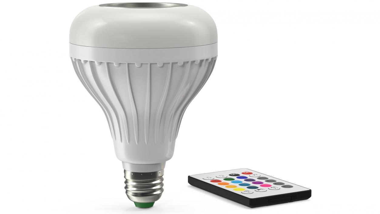 3D Led Smart Bulb Speaker with Remote Control Off