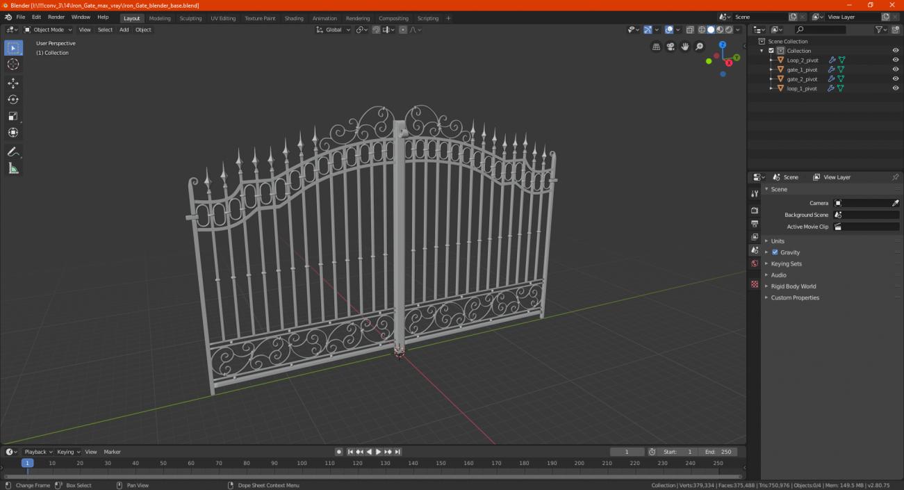 Iron Gate 3D model