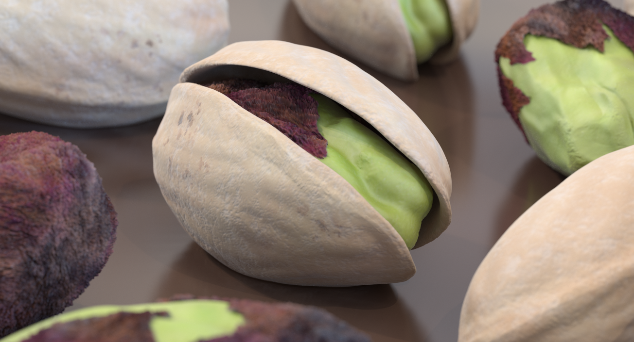 3D Opened Pistachio