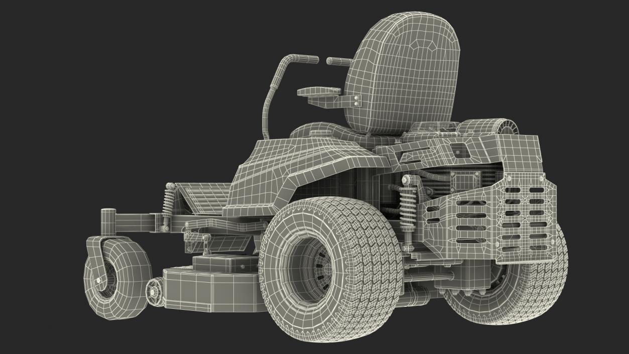 3D Zero Turn Lawn Mower Generic model