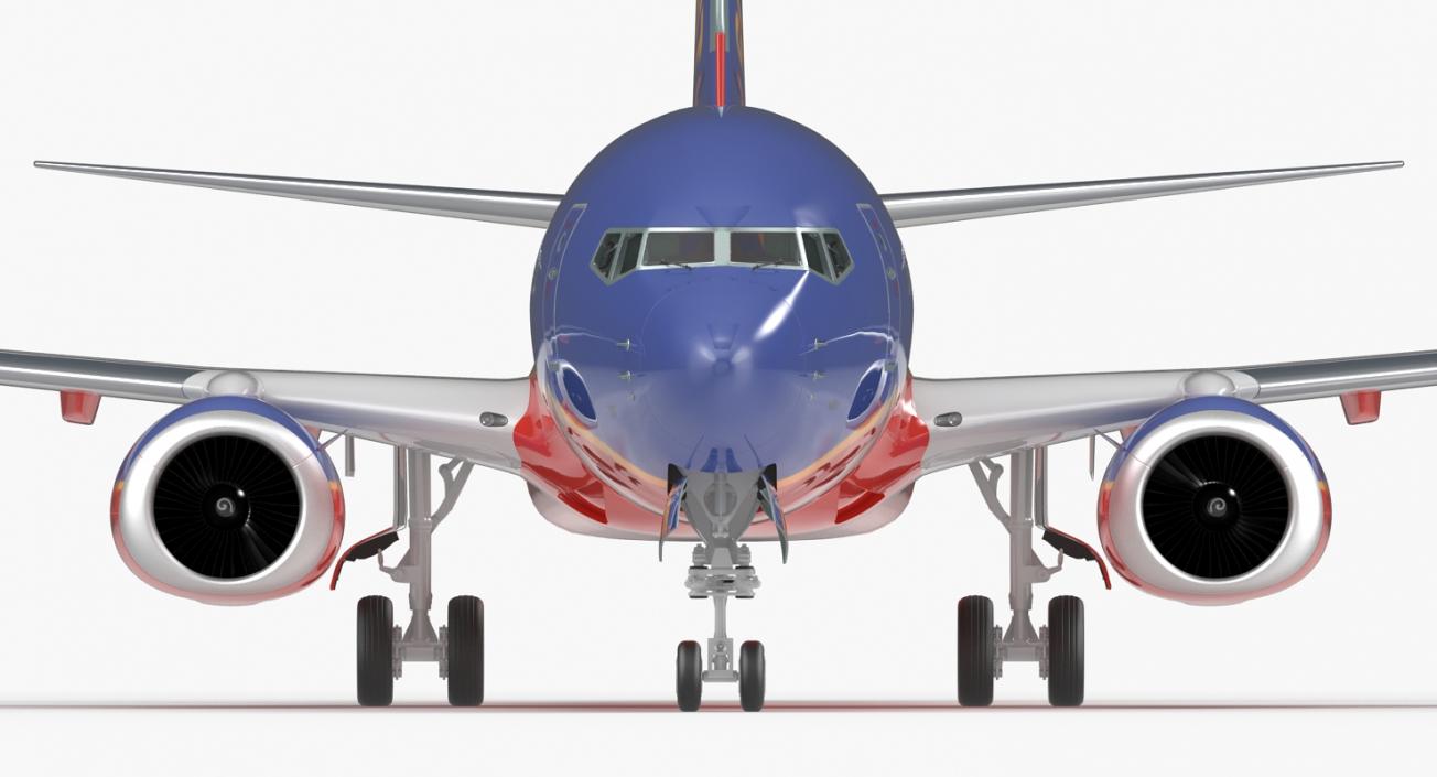 3D Boeing 737-800 Southwest Airlines model