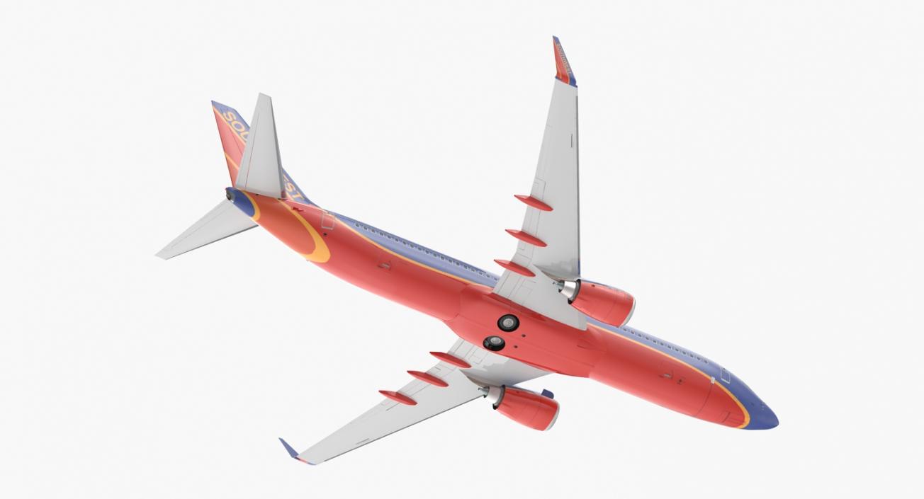 3D Boeing 737-800 Southwest Airlines model