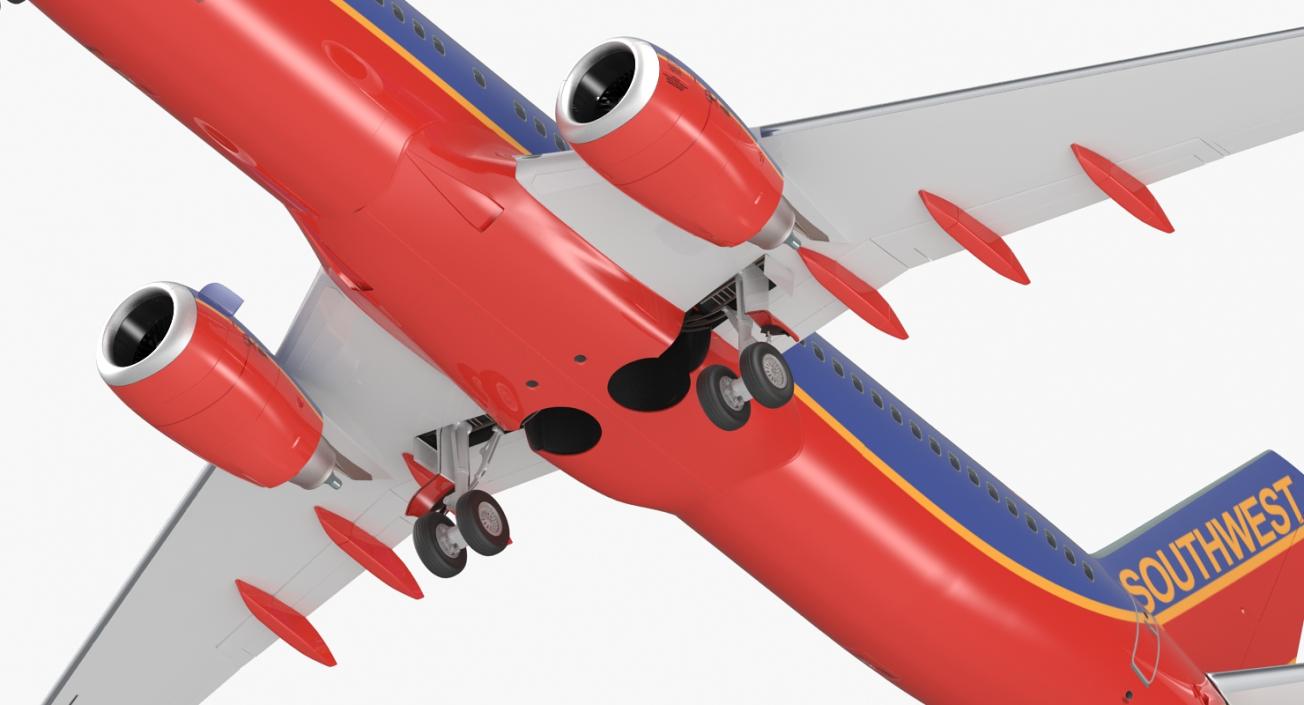 3D Boeing 737-800 Southwest Airlines model