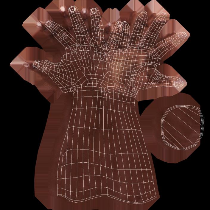 African Female Hand 3D model