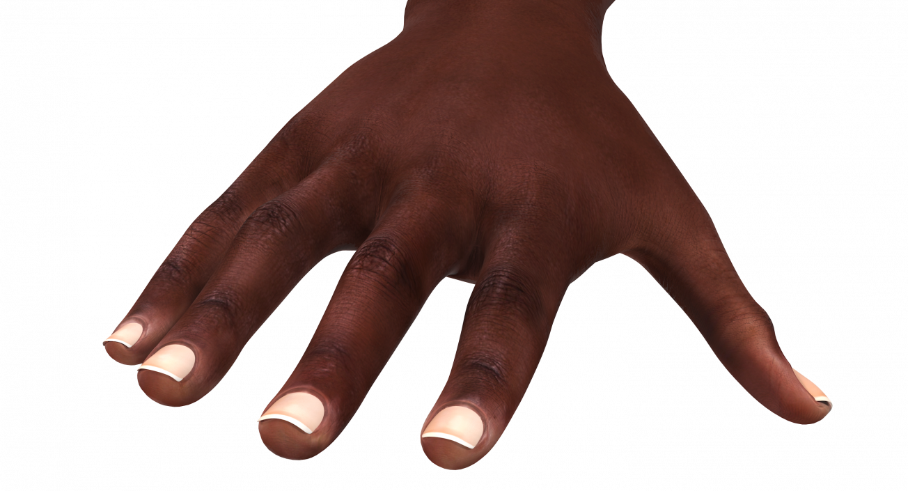 African Female Hand 3D model