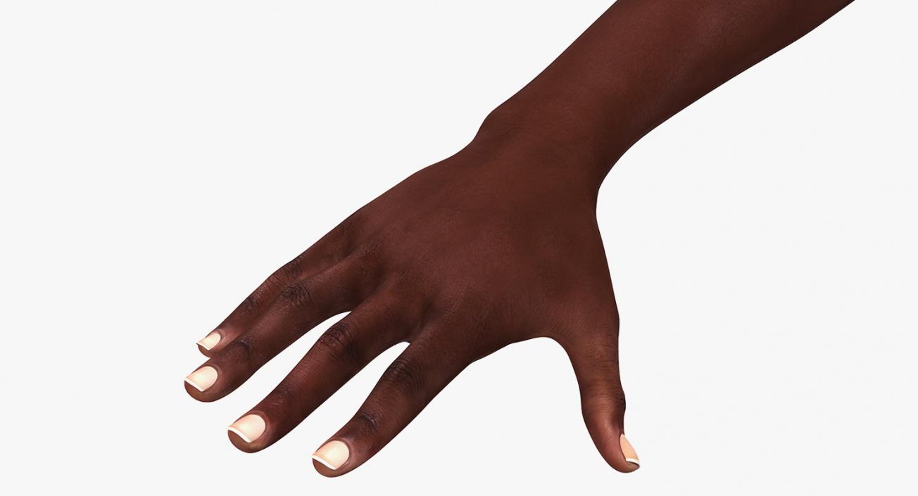 African Female Hand 3D model