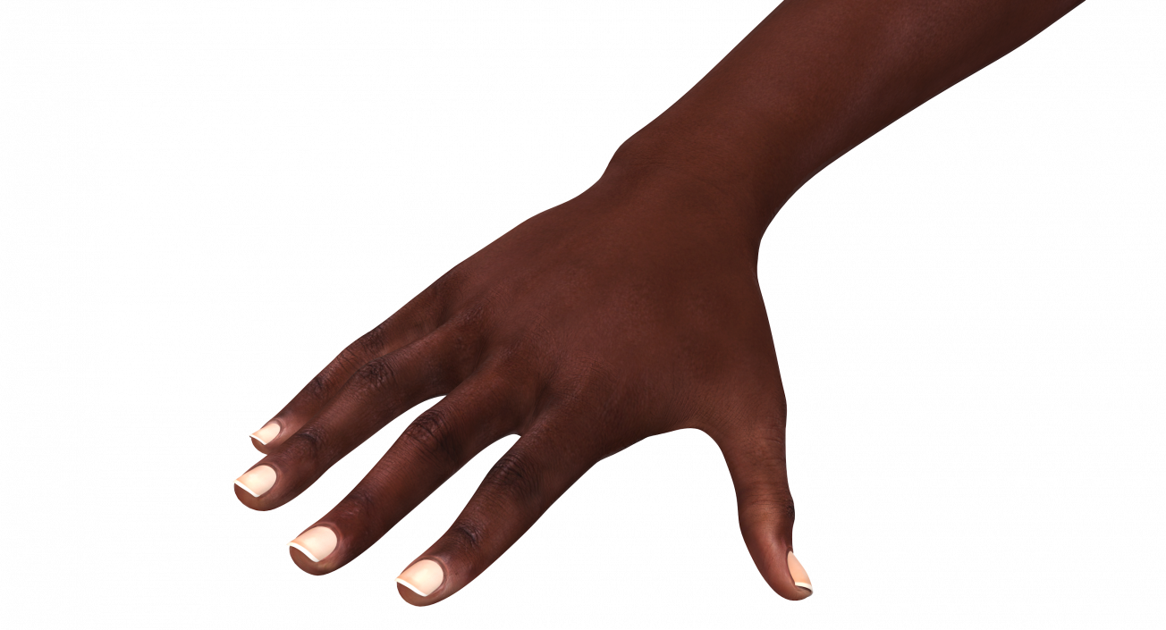 African Female Hand 3D model