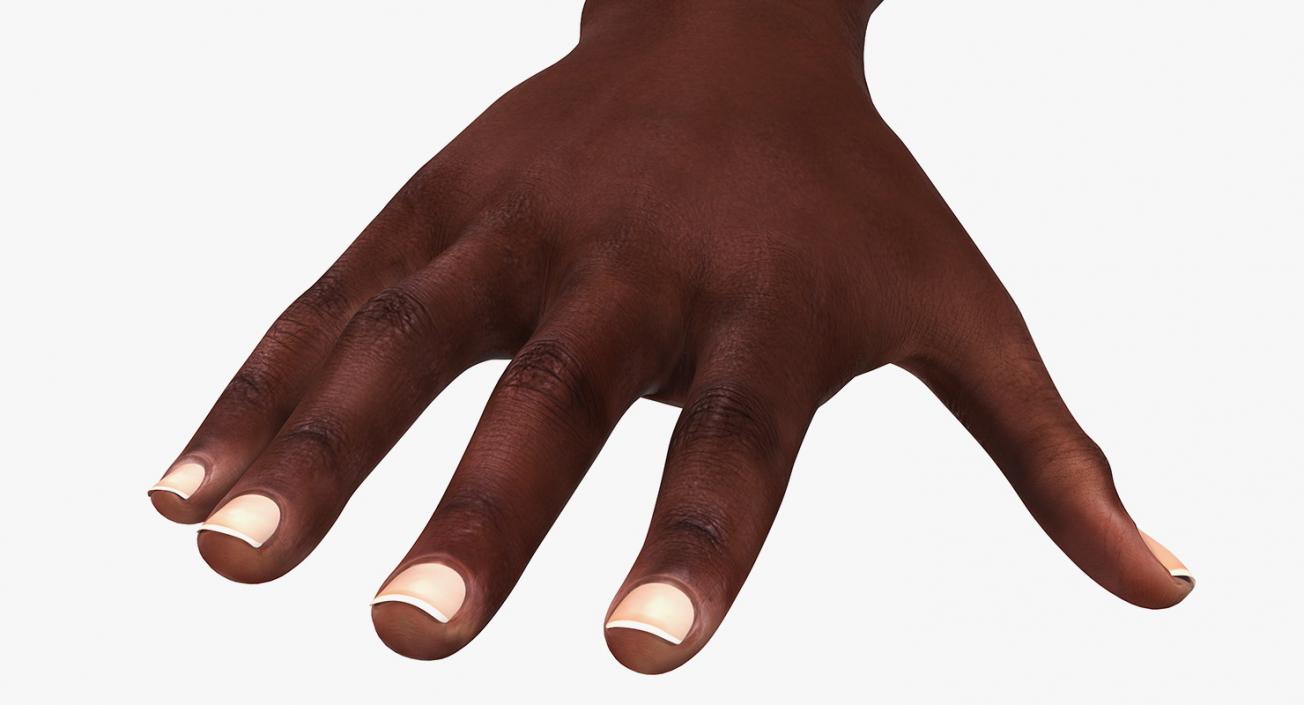 African Female Hand 3D model