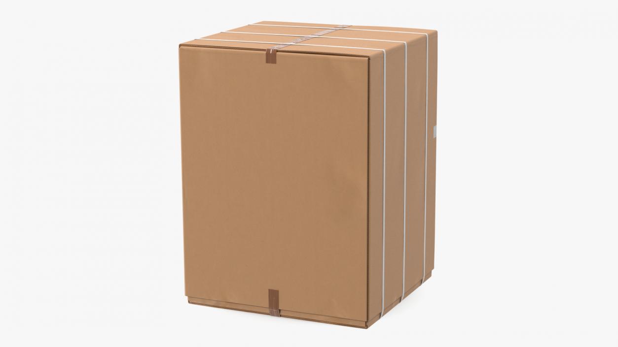 3D Large Shipping Cardboard Box model