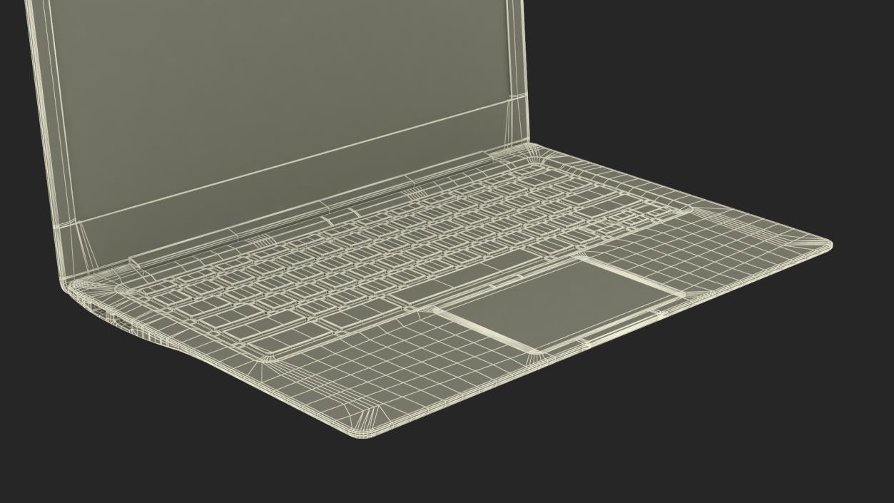 Modern Sleek Laptop 3D model