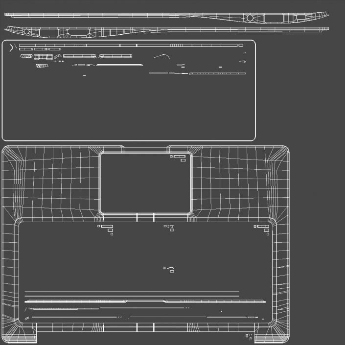 Modern Sleek Laptop 3D model