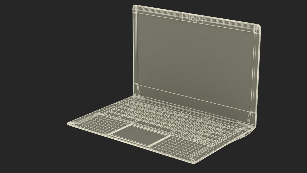 Modern Sleek Laptop 3D model