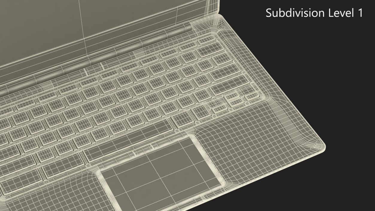 Modern Sleek Laptop 3D model