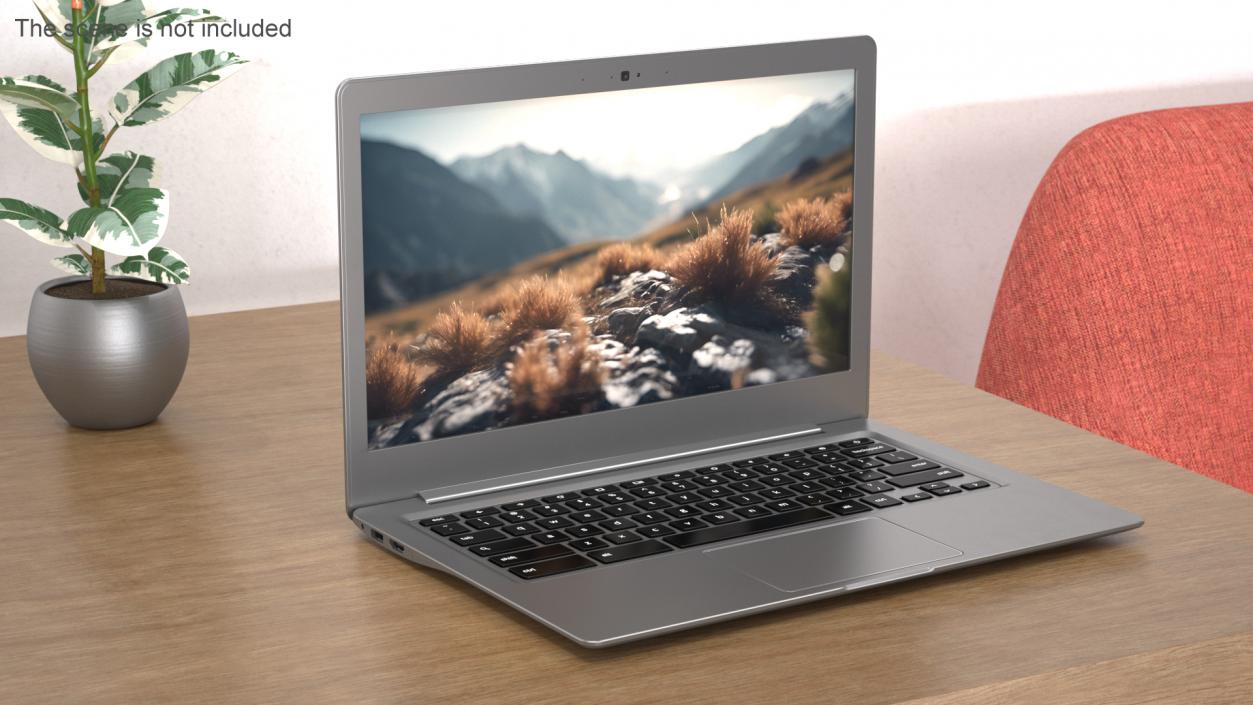 Modern Sleek Laptop 3D model