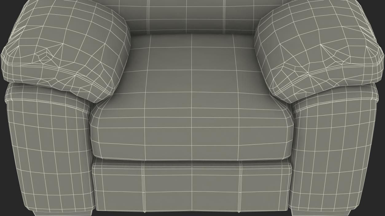 Black Leather Chair 3D model