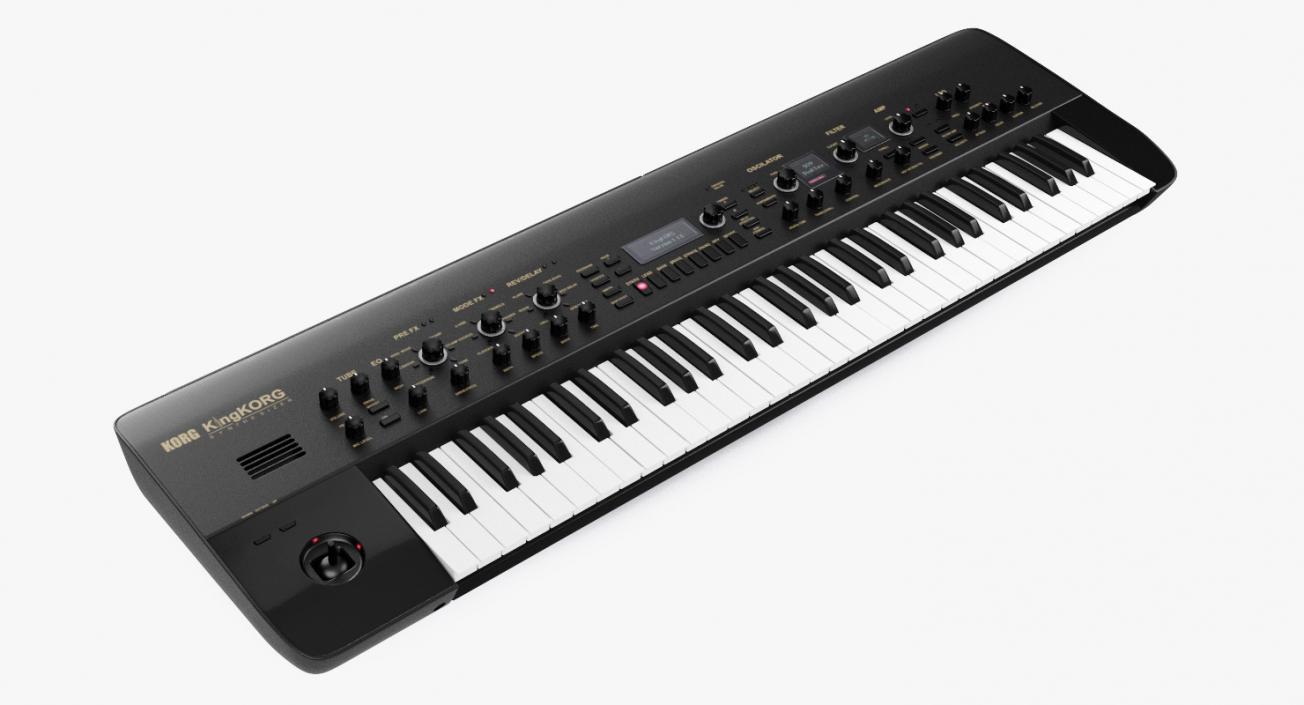 3D Korg KingKORG Synthesizer Black