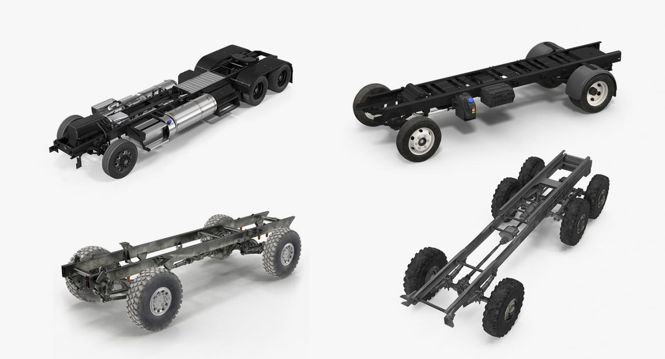 Truck Chassis 3D Models Collection 3D model