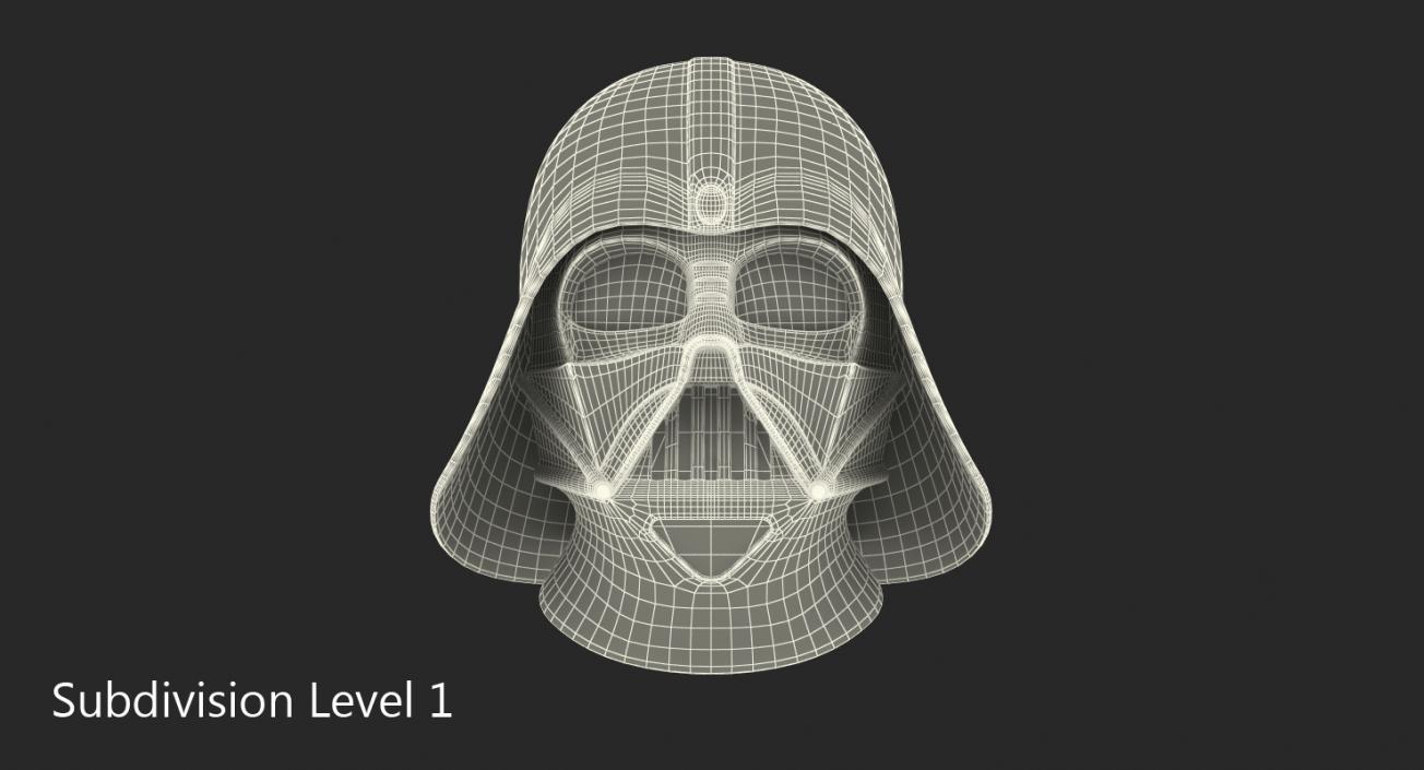 3D Darth Vader Helmet model