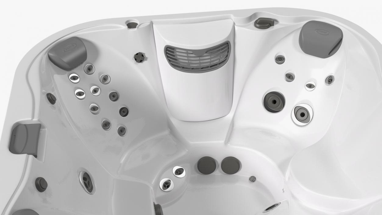 3D Jacuzzi J 335 Hot Tub White with Water model