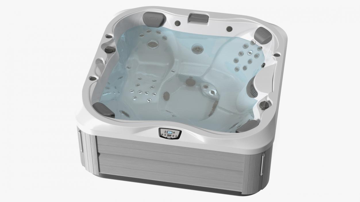 3D Jacuzzi J 335 Hot Tub White with Water model