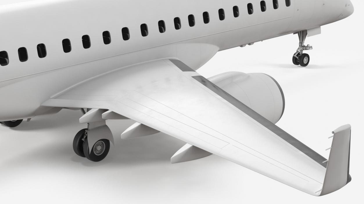 Regional Jet Rigged 3D model