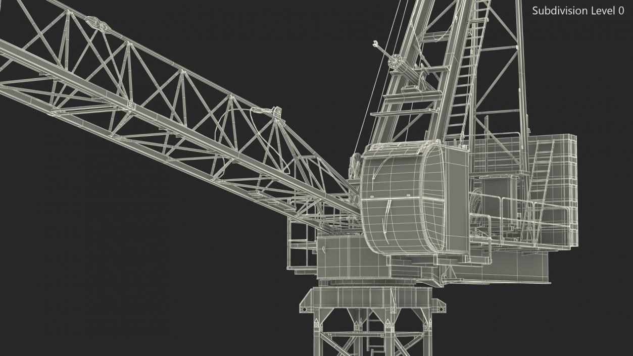 3D Construction Tower Crane 2