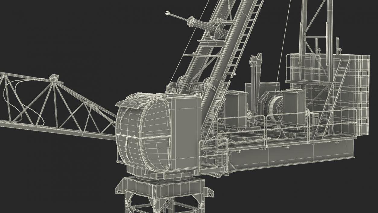 3D Construction Tower Crane 2