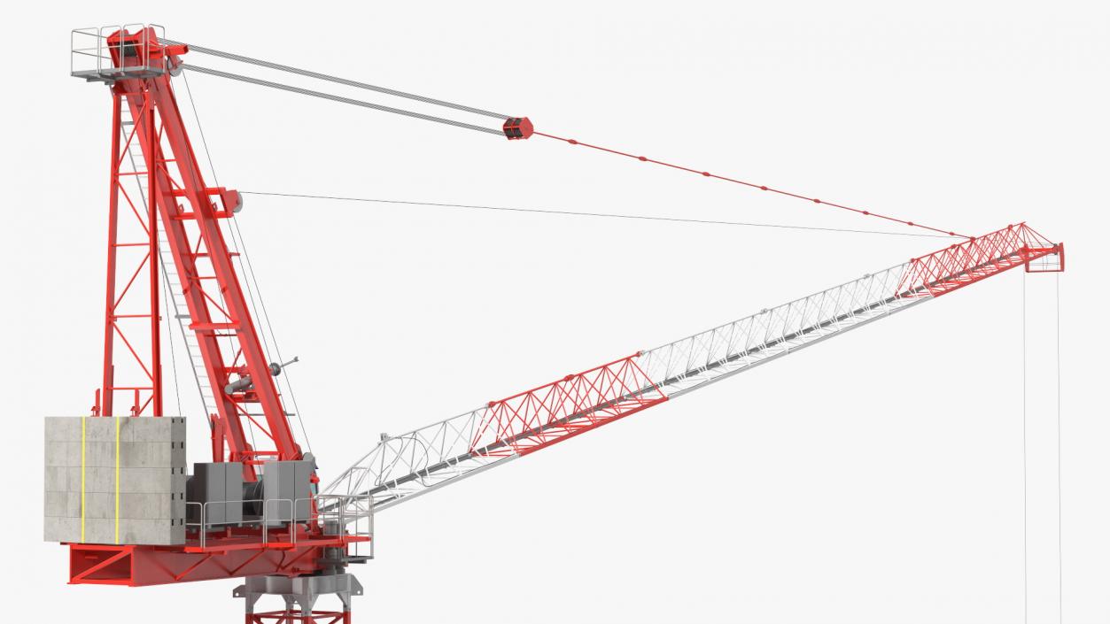 3D Construction Tower Crane 2