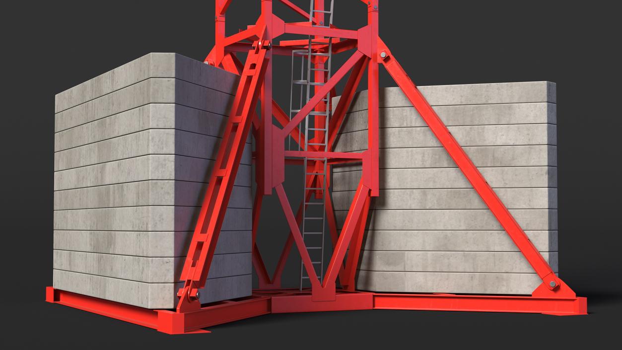 3D Construction Tower Crane 2