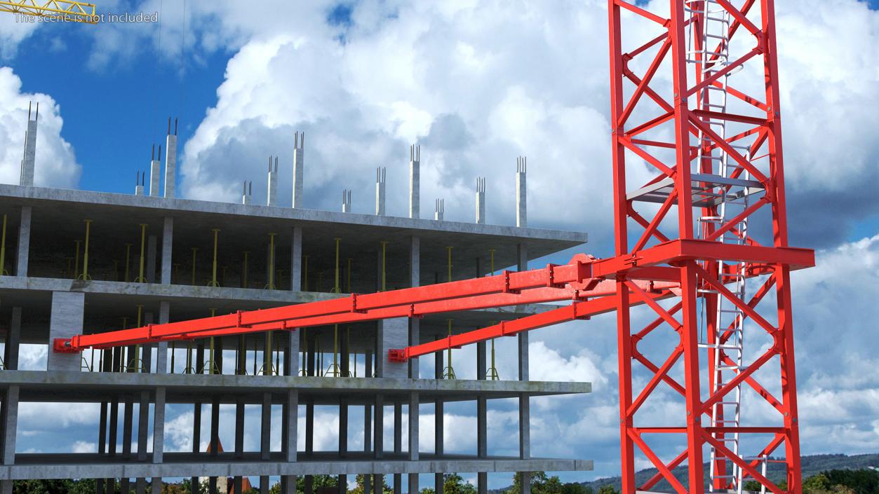 3D Construction Tower Crane 2