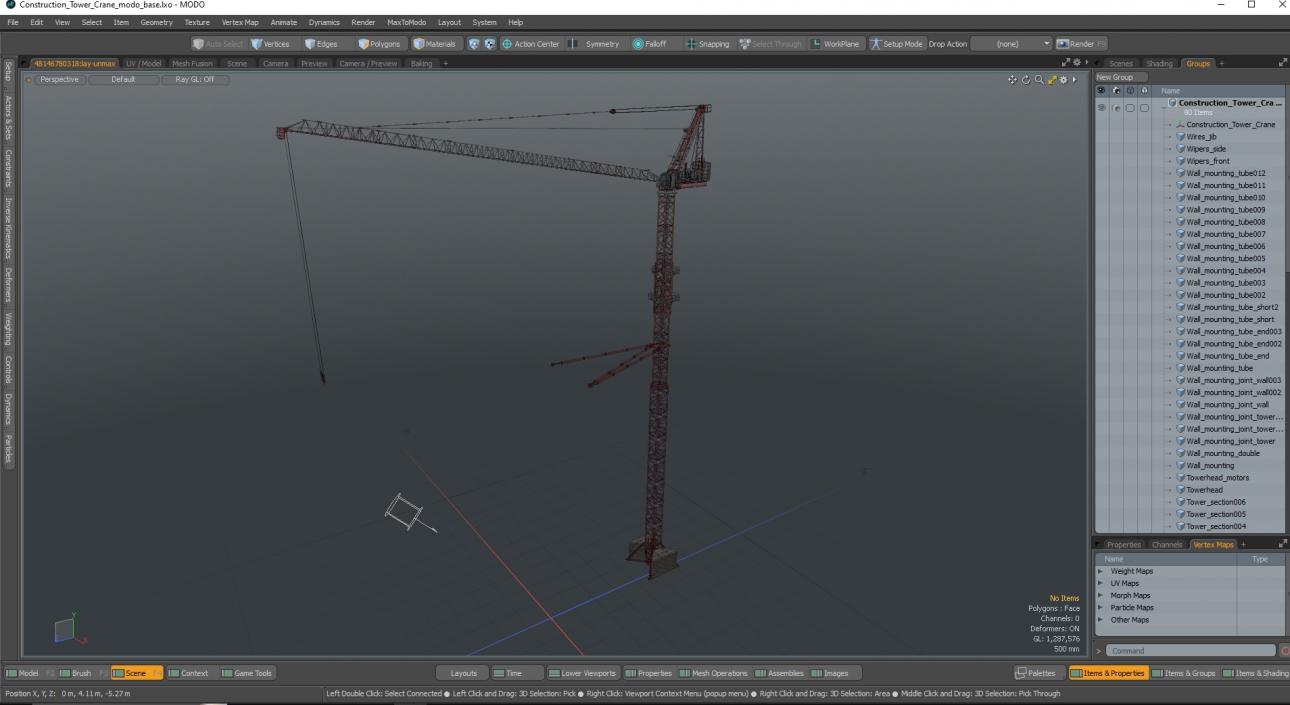 3D Construction Tower Crane 2