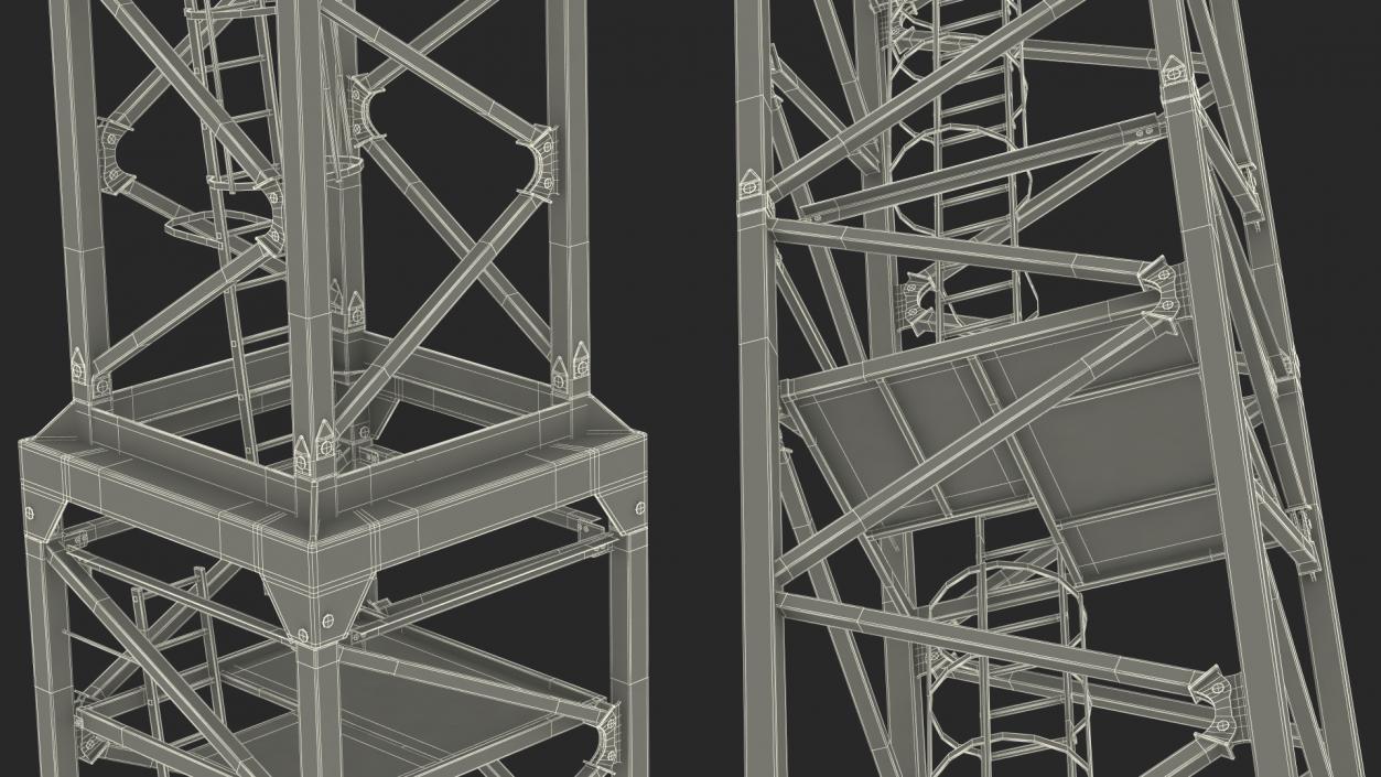 3D Construction Tower Crane 2