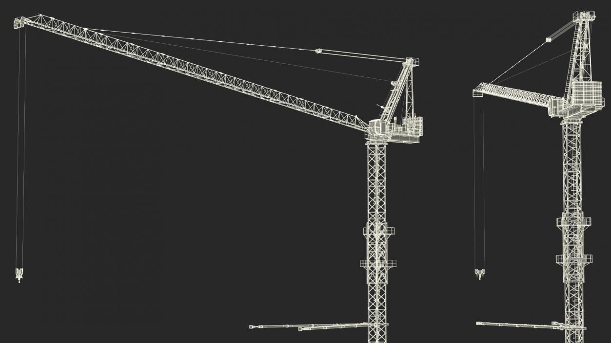 3D Construction Tower Crane 2