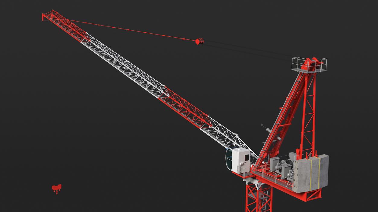 3D Construction Tower Crane 2