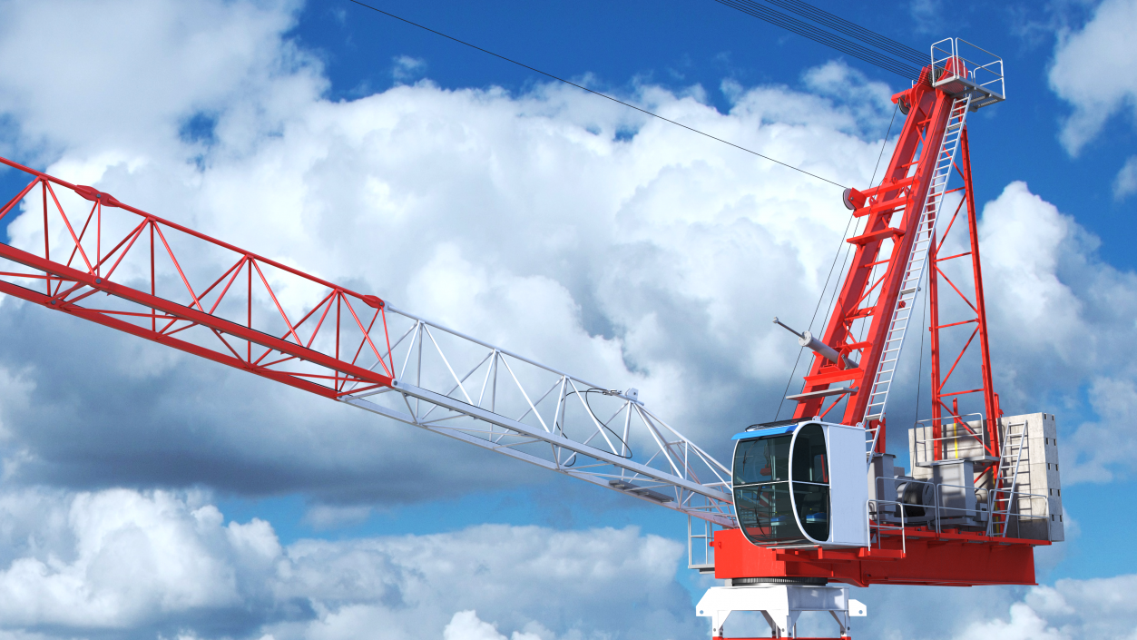 3D Construction Tower Crane 2