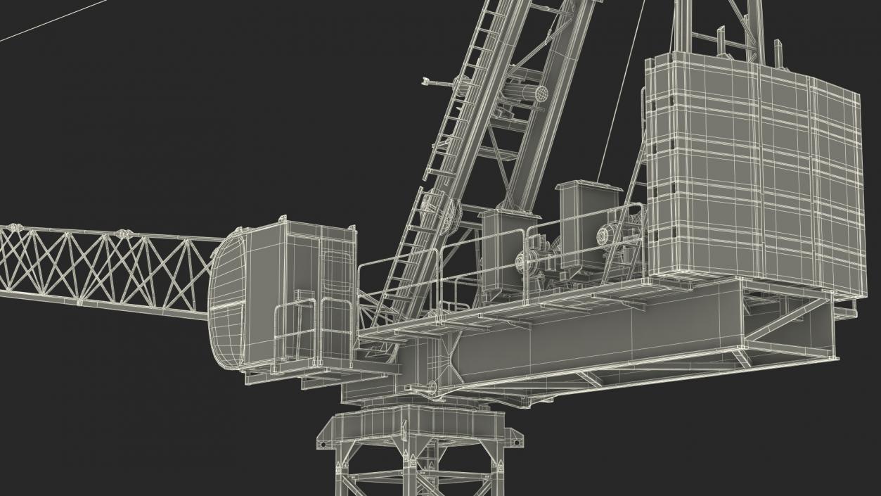 3D Construction Tower Crane 2