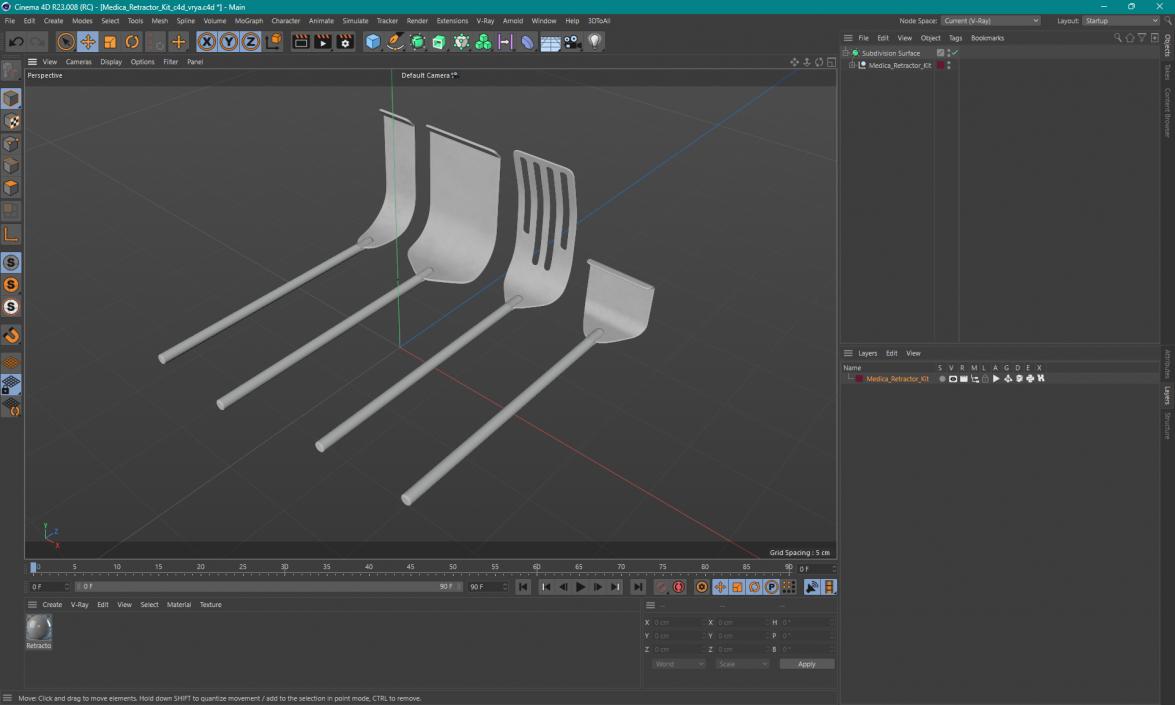 3D model Medica Retractor Kit