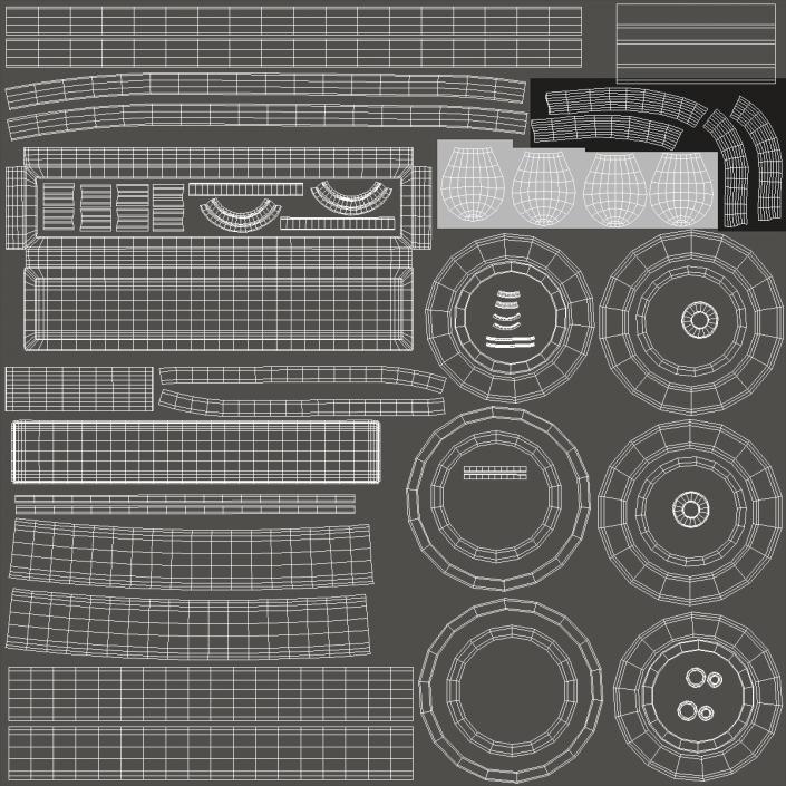 Classroom Furnishings Collection 2 3D model