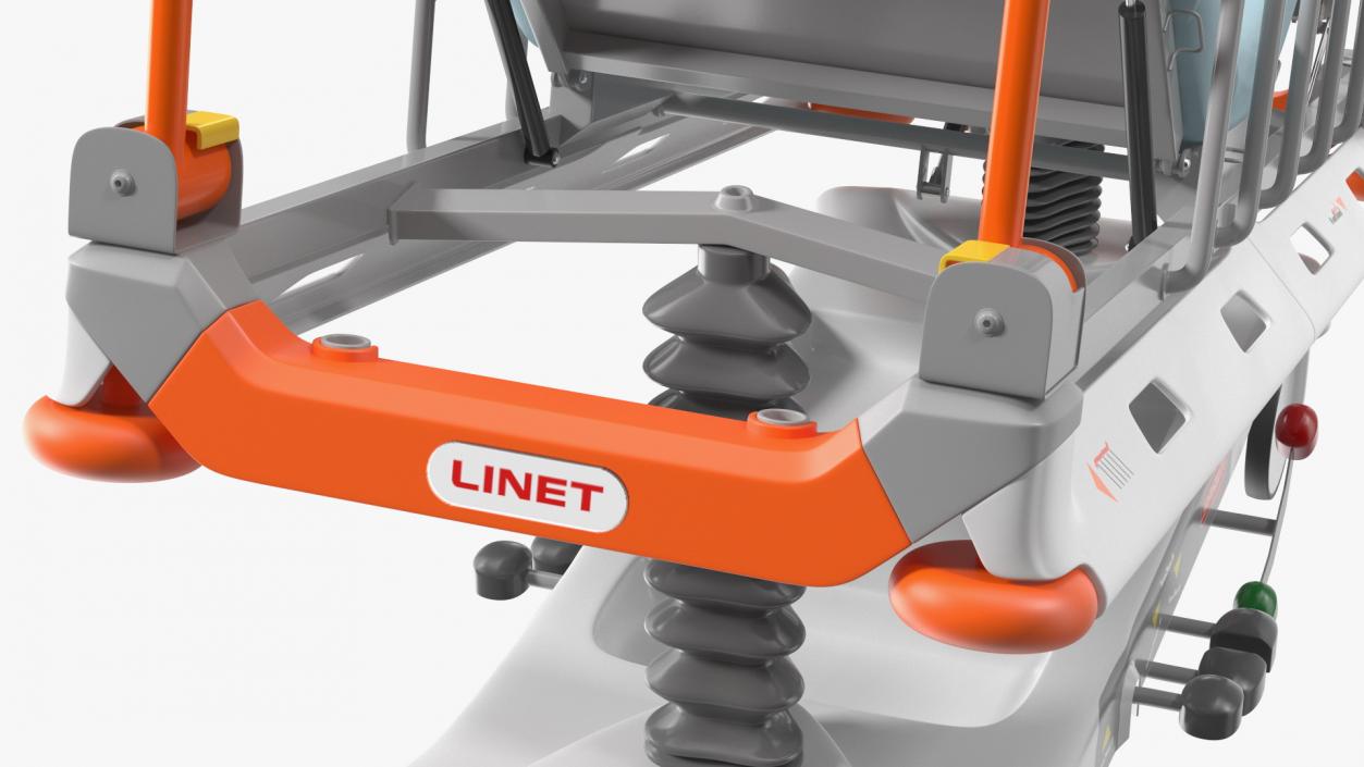 Emergency Stretcher Trolley Linet Sprint 100 3D model