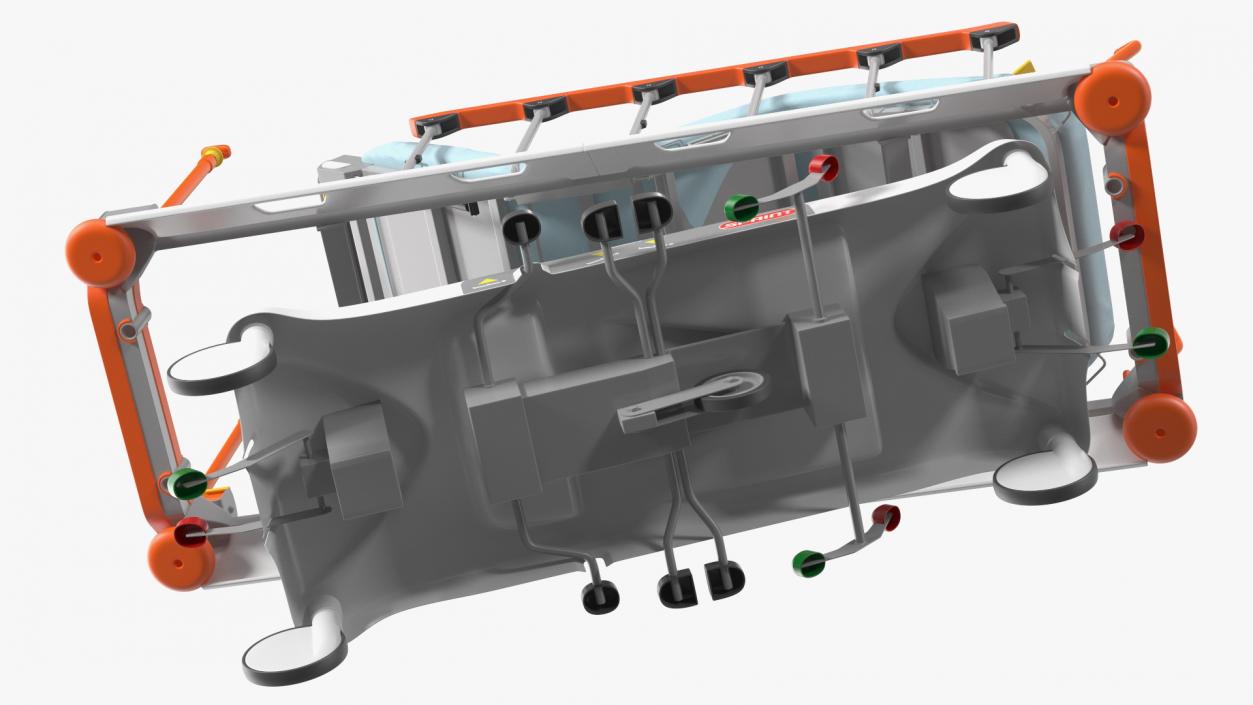 Emergency Stretcher Trolley Linet Sprint 100 3D model