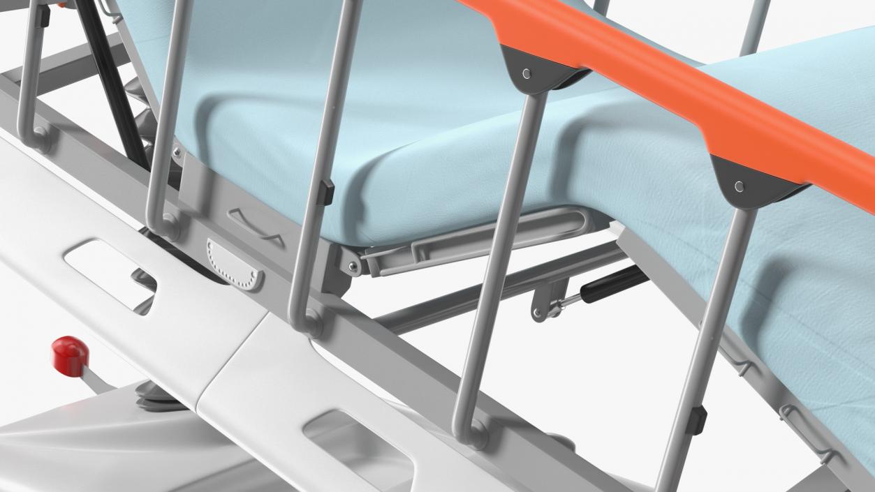 Emergency Stretcher Trolley Linet Sprint 100 3D model