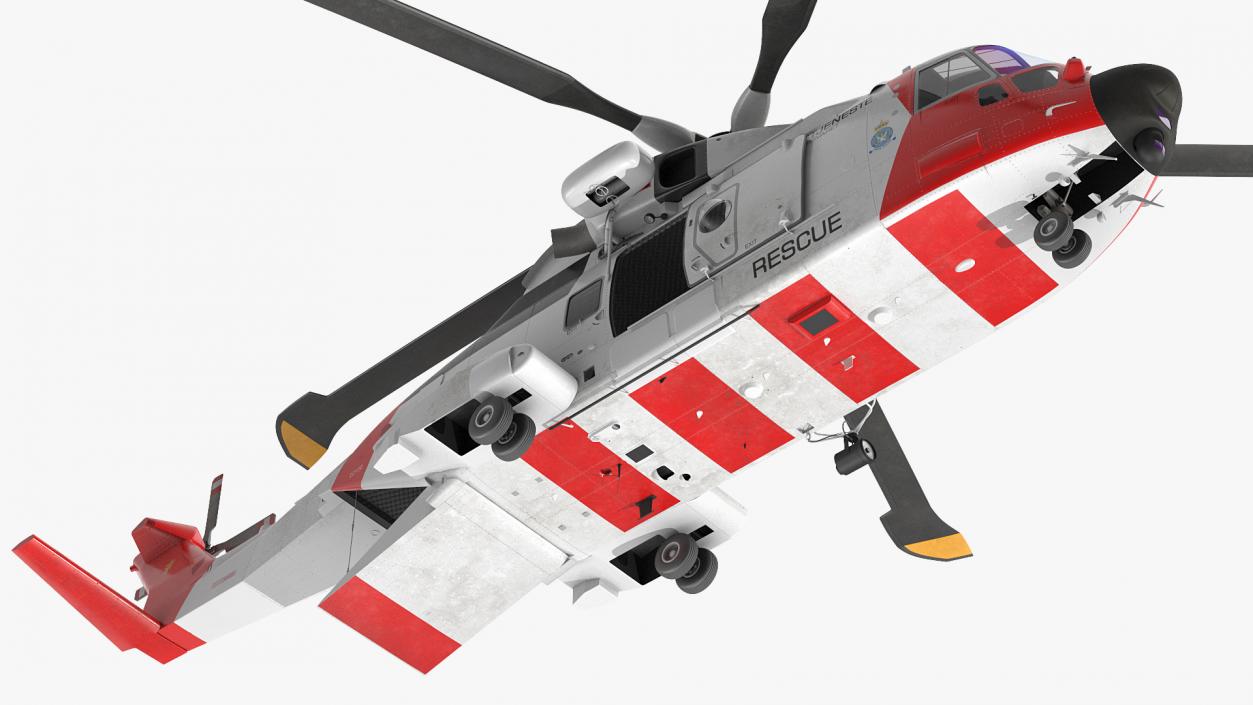 3D AgustaWestland AW101 Helicopter Norwegian Air Force