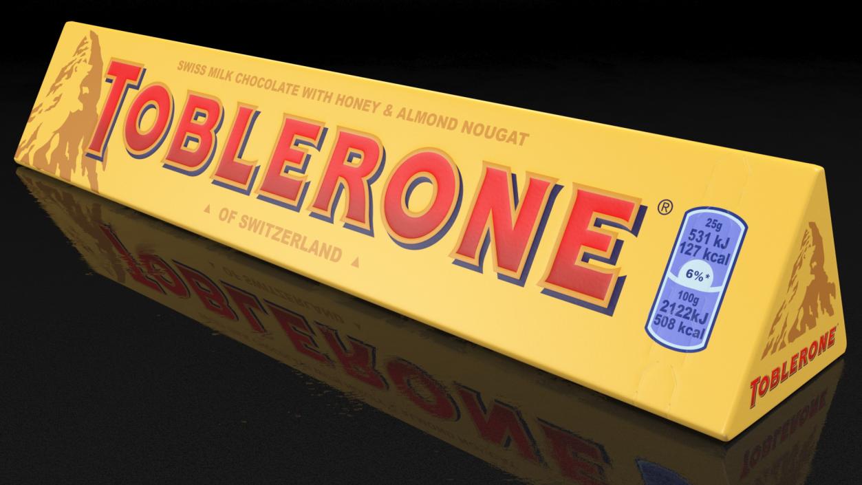 Toblerone Milk Chocolates Box 3D model