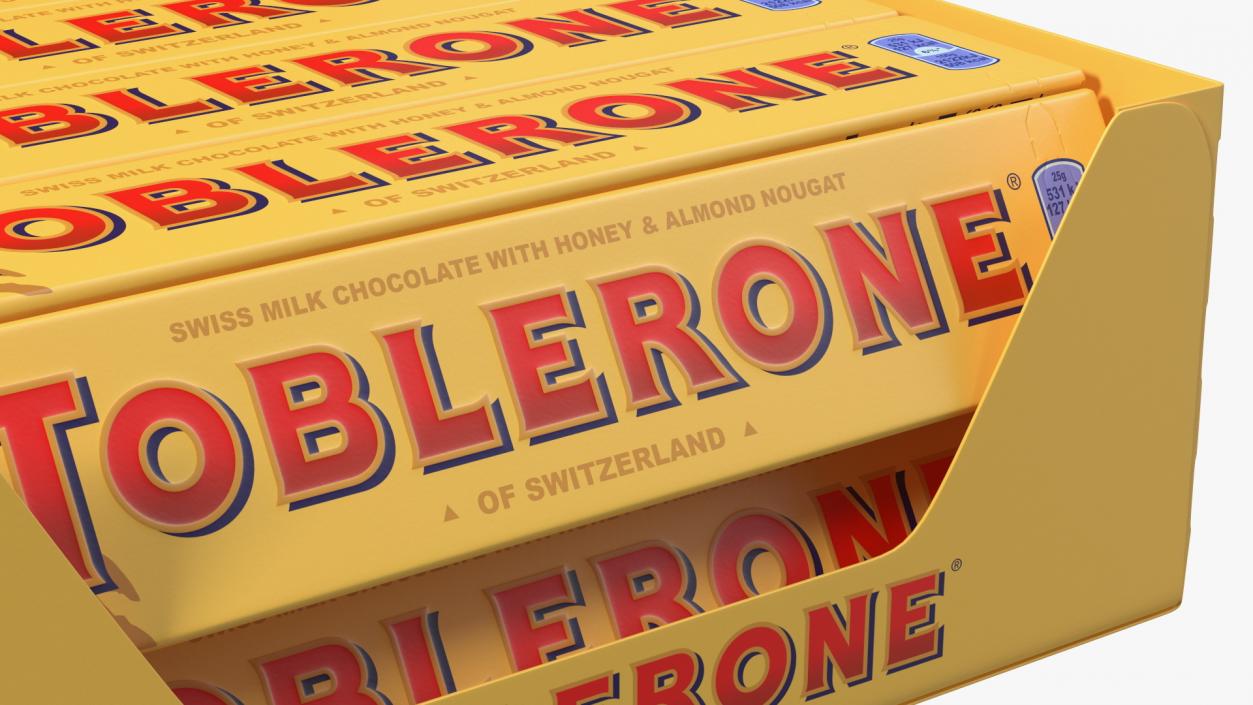 Toblerone Milk Chocolates Box 3D model