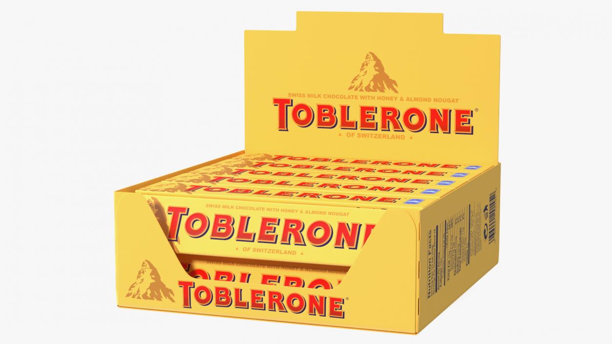 Toblerone Milk Chocolates Box 3D model