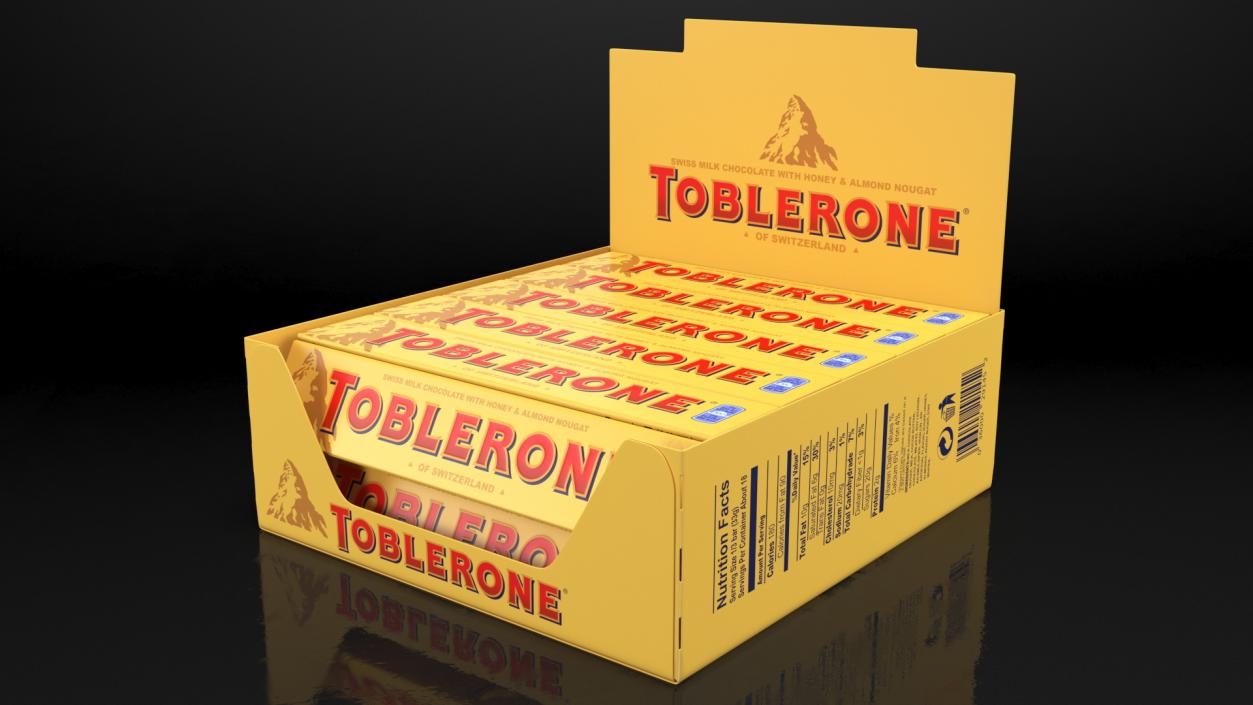 Toblerone Milk Chocolates Box 3D model